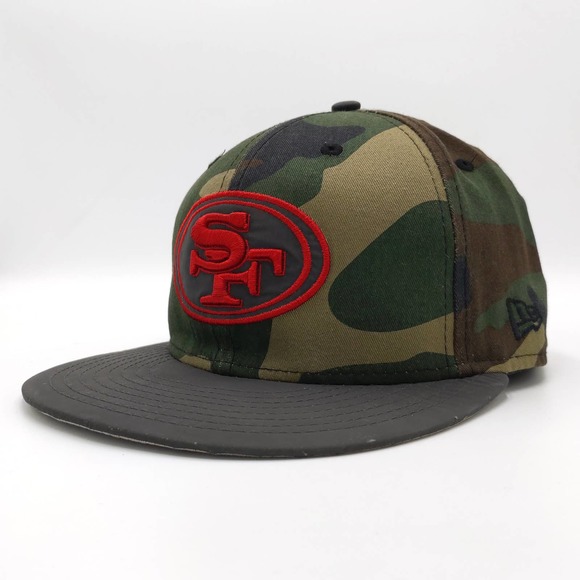 New Era Other - San Francisco 49ers Camo Fitted Hat NFL Reflective Cap New Era 5950 Green 7 3/8
